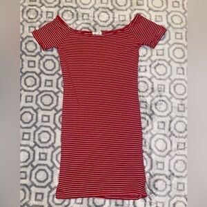 Heart & Hips I Tank Dress Red white stripe Size S